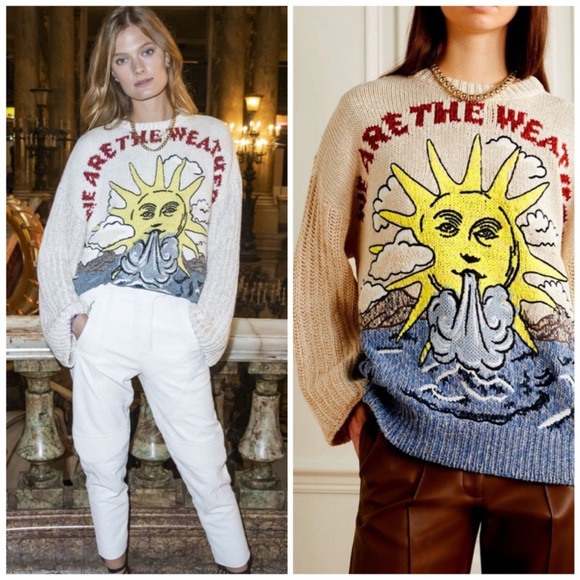 EUC STELLA MCCARTNEY We Are The Weather knitted jumper 34 $1,235 - Picture 1 of 9
